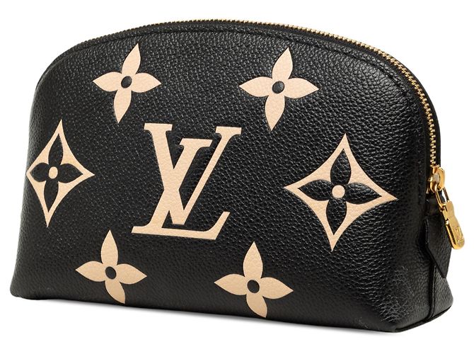 Pochette cosmetici Louis Vuitton Black Bicolor Monogram Empreinte PM Nero - vista 2