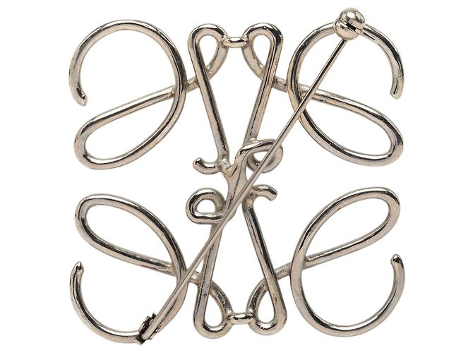 LOEWE Anagramm-Brosche, silber, palladiert - Ansicht 2