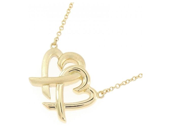 Tiffany & Co Collana Tiffany Loving Heart Interlocking in oro giallo 18K - vista 3