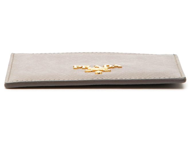 Tarjetero Saffiano marrón Prada Castaño Gris pardo - vista 3