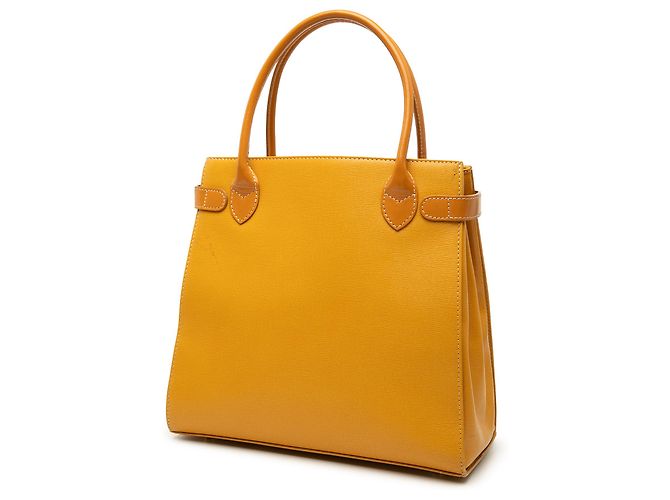 Borsa a mano in pelle gialla Burberry Giallo Senape - vista 2