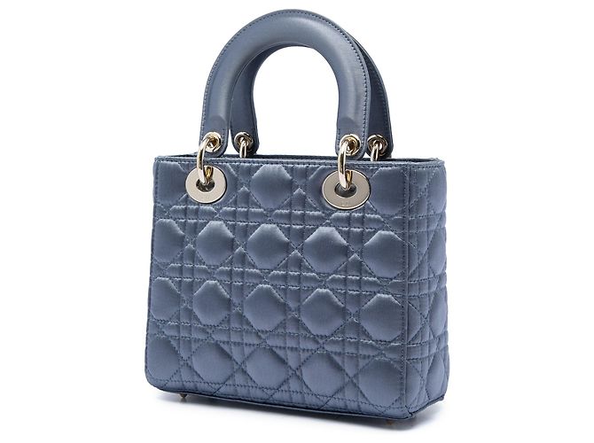 Dior Blue Small Satin Cannage Swarovski Lady Dior Blu chiaro - vista 2