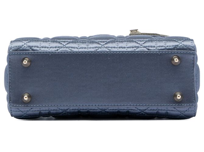 Dior Blue Small Satin Cannage Swarovski Lady Dior Blu chiaro - vista 3