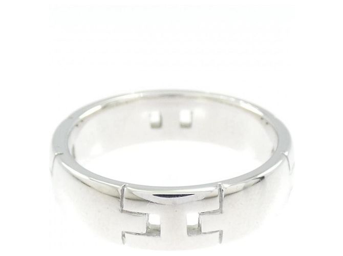 Ring Anello Hercules Petite Model in oro bianco Hermès D'oro - vista 2