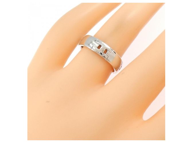 Ring Anello Hercules Petite Model in oro bianco Hermès D'oro - vista 4