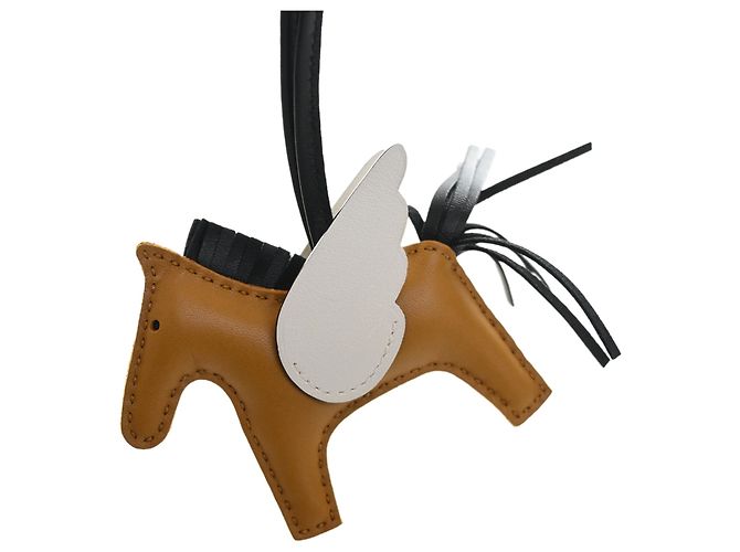 Charm per borsa Hermès Brown Milo Agnello Grigri Rodeo Pegase PM Marrone - vista 3