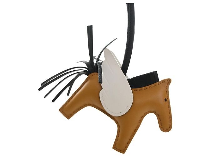 Charm per borsa Hermès Brown Milo Agnello Grigri Rodeo Pegase PM Marrone - vista 4
