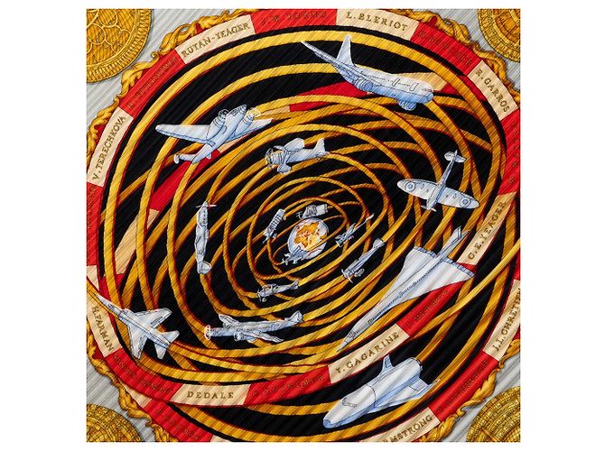 Hermès Schal White Reves D Espace Plisse Weiß - Ansicht 4