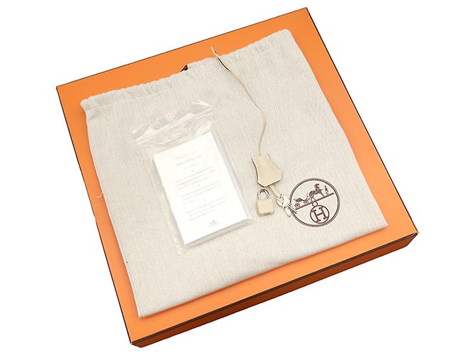 Hermès Brown Clemence Birkin Retourne 35 Marrom Bege - vista 17
