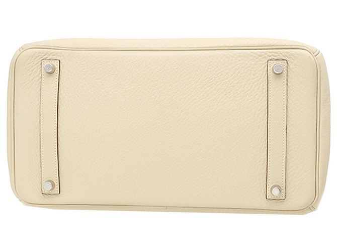 Hermès Brown Clemence Birkin Retourne 35 Marrom Bege - vista 3