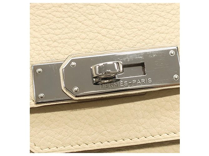 Hermès Brown Clemence Birkin Retourne 35 Marrom Bege - vista 6
