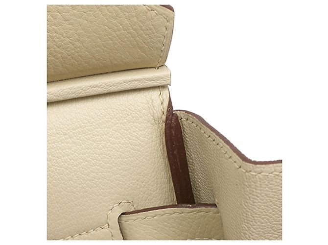 Hermès Brown Clemence Birkin Retourne 35 Marrom Bege - vista 8