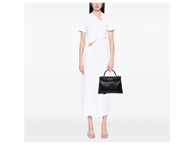 Hermès Blue Box Calf Kelly Retourne 32 Blu navy - vista 9
