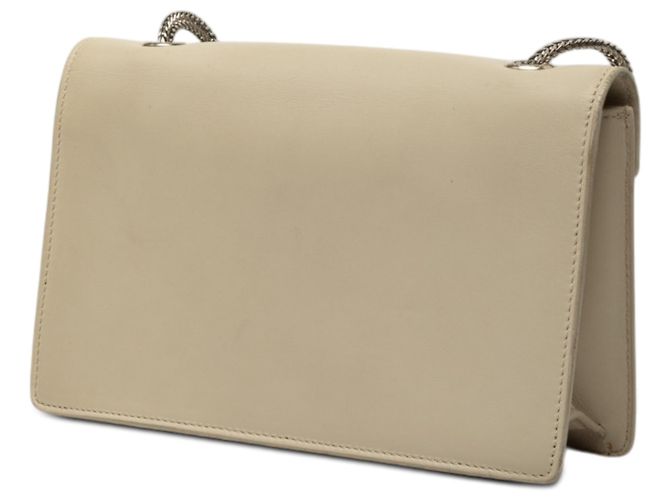 Borsa a tracolla Betty in pelle beige con borchie Mini di Saint Laurent - vista 2