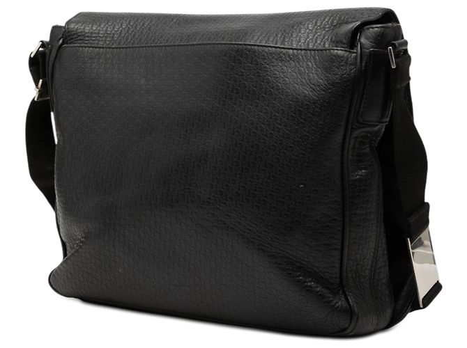 Borsa a tracolla Dior Black Diorissimo in pelle goffrata - vista 2