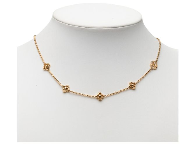 Collana completa a fiore Louis Vuitton placcata oro D'oro - vista 5