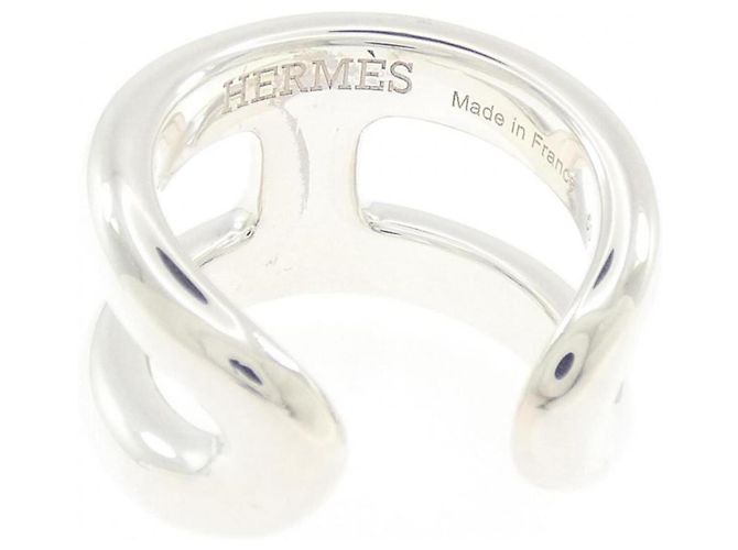 Ring Anello Osmo di Hermès, sottile fascia argentata - vista 3
