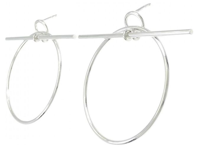 Hermès Pendientes Echappet en plata Hermes - vista 2