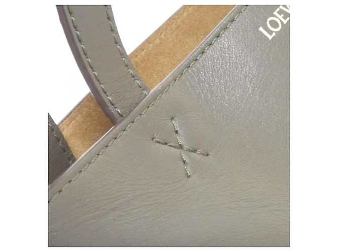 Borsa Tote Mini Loewe Puzzle Fold Verde Cachi - vista 4