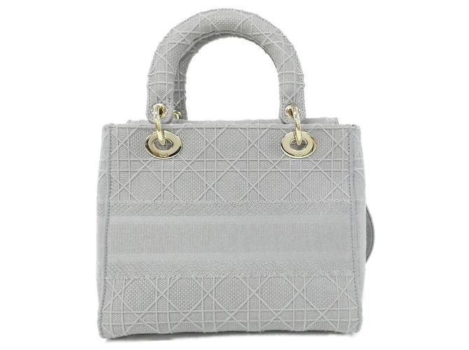 Borsa Christian Dior Lady D-Lite Medium Marrone - vista 2