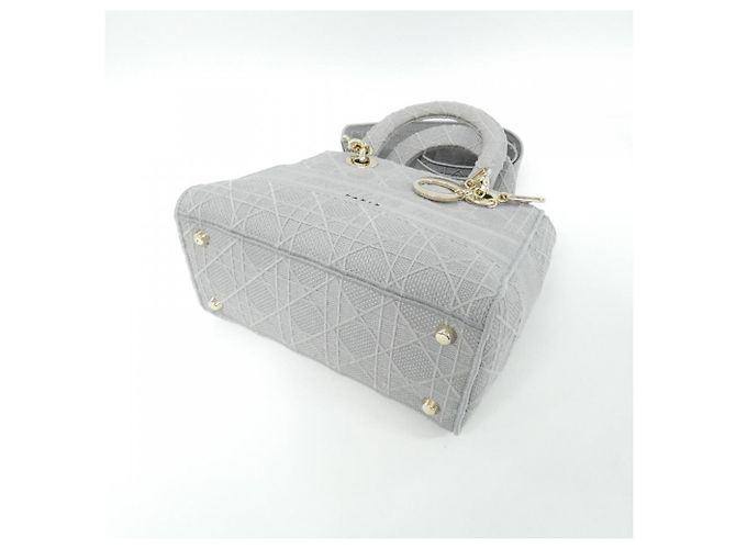 Borsa Christian Dior Lady D-Lite Medium Marrone - vista 3