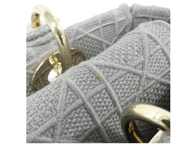 Borsa Christian Dior Lady D-Lite Medium Marrone - vista 5