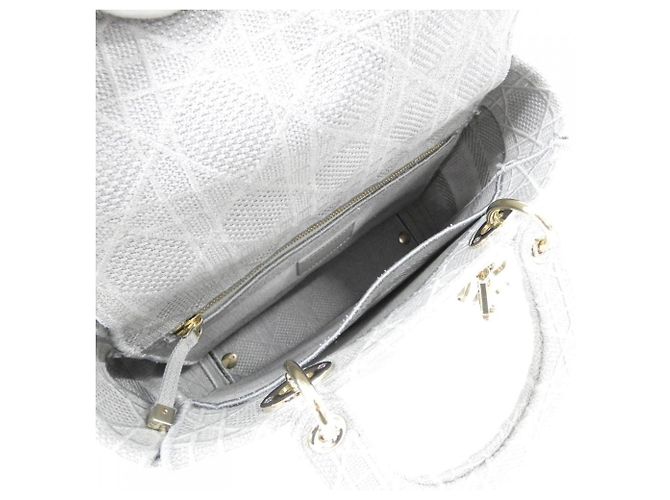 Borsa Christian Dior Lady D-Lite Medium Marrone - vista 8