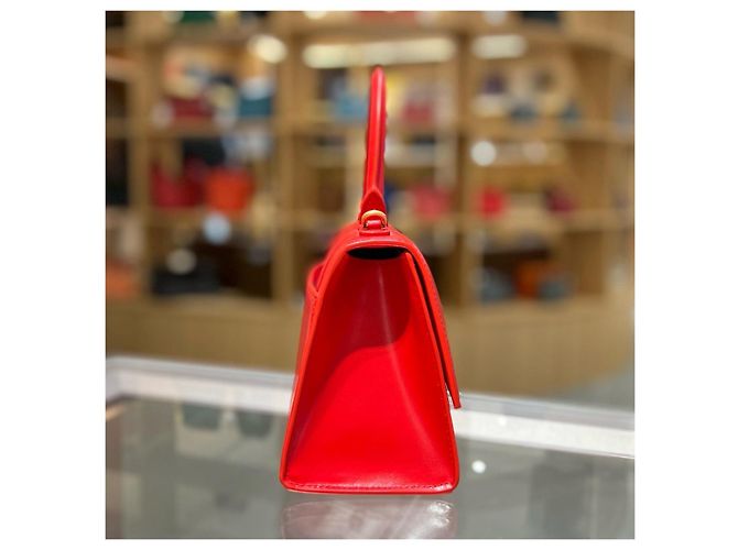 Borsa Hourglass Balenciaga Rosso - vista 3