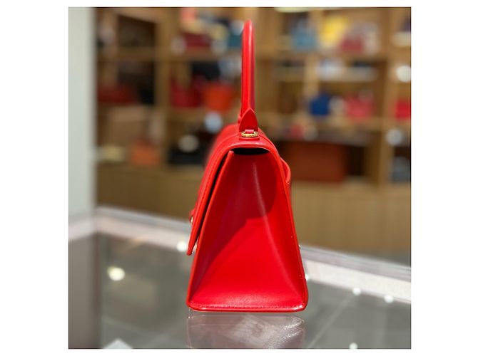 Borsa Hourglass Balenciaga Rosso - vista 4
