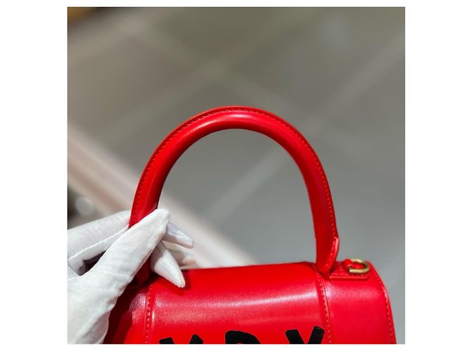 Borsa Hourglass Balenciaga Rosso - vista 7