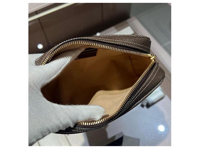 Borsa a tracolla e cintura Ophidia Gucci Marrone Monogramma - vista 6