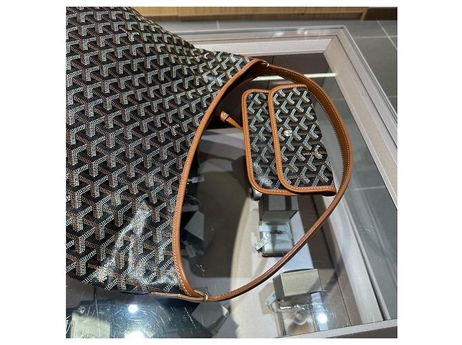 Borsa a tracolla Hobo Goyard Marrone Monogramma - vista 5