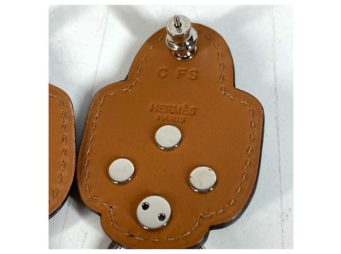 Hermès Hermes Carnaby Logo Accessoire Ohrringe Schwarz - Ansicht 7
