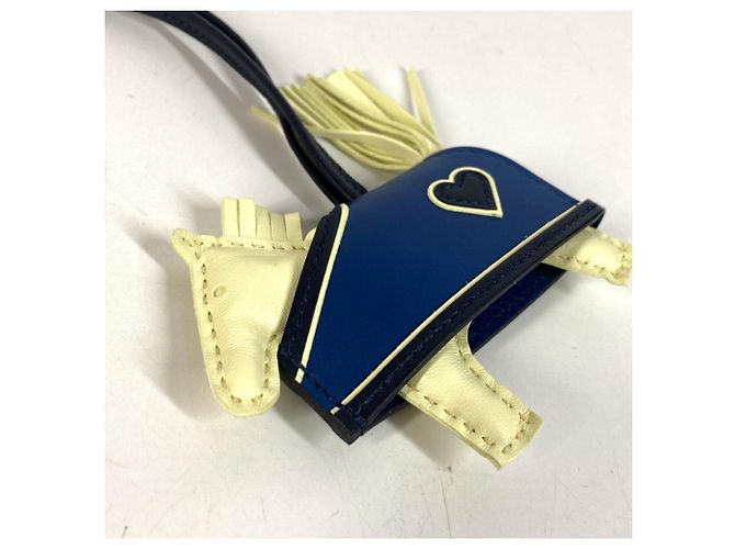 Hermès Hermes Cheval Rodeo Robeo Coeur PM Accessorio per borsa e portachiavi Blu Giallo - vista 5