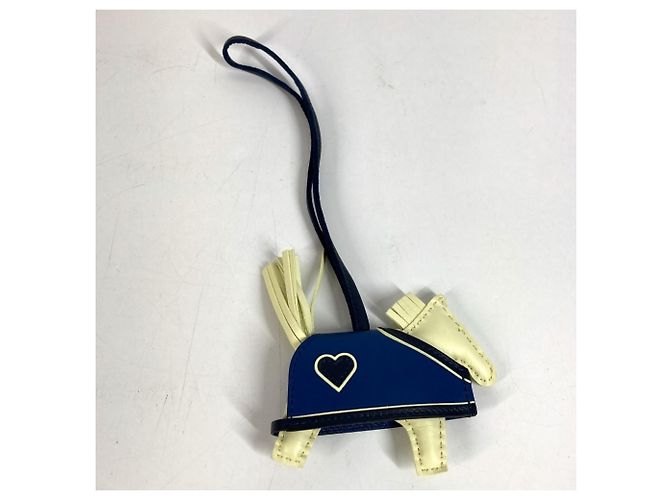 Hermès Hermes Cheval Rodeo Robeo Coeur PM Accessorio per borsa e portachiavi Blu Giallo - vista 7