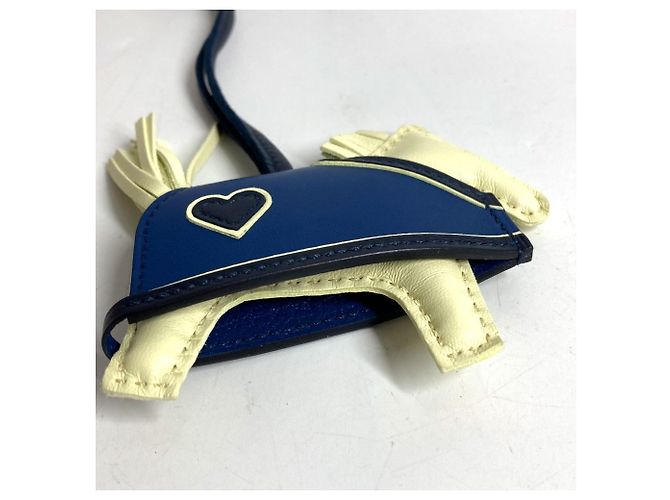 Hermès Hermes Cheval Rodeo Robeo Coeur PM Accessorio per borsa e portachiavi Blu Giallo - vista 8