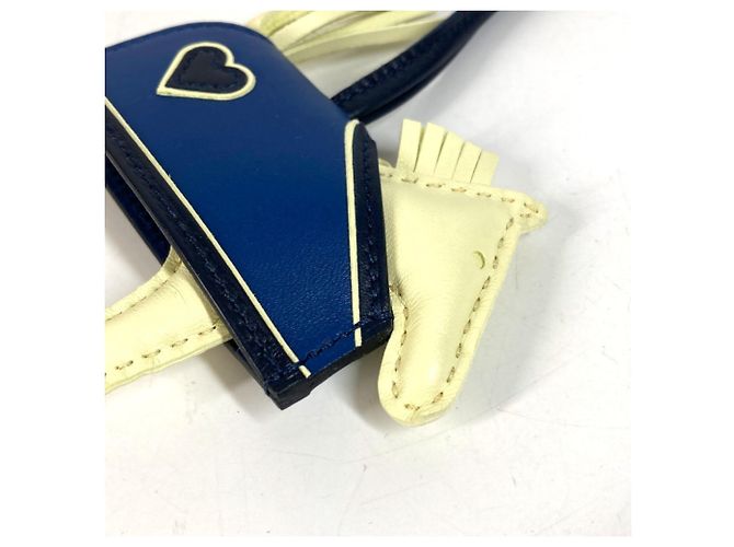 Hermès Hermes Cheval Rodeo Robeo Coeur PM Accessorio per borsa e portachiavi Blu Giallo - vista 9