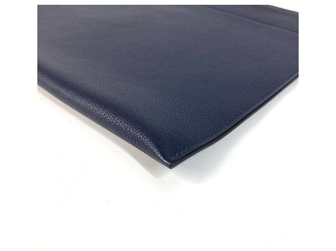 Hermès HERMES Pochette Bazaar GM in pelle Togo Blue Nuit - vista 10