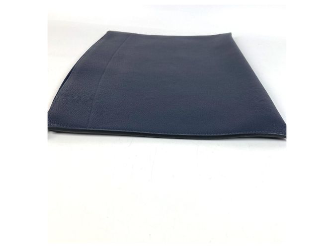 Hermès HERMES Pochette Bazaar GM in pelle Togo Blue Nuit - vista 3