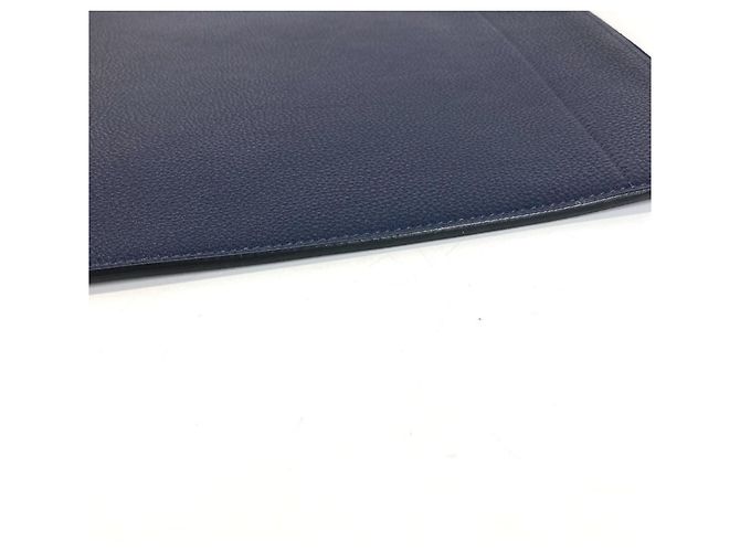 Hermès HERMES Pochette Bazaar GM in pelle Togo Blue Nuit - vista 7