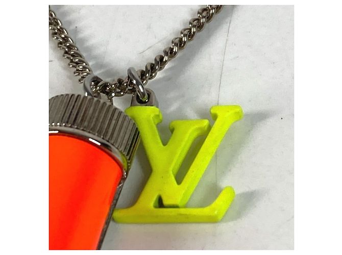Collana a catena accessorio Louis Vuitton Fluorescent Neon Arancione Giallo - vista 10