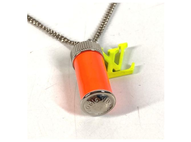 Collana a catena accessorio Louis Vuitton Fluorescent Neon Arancione Giallo - vista 2