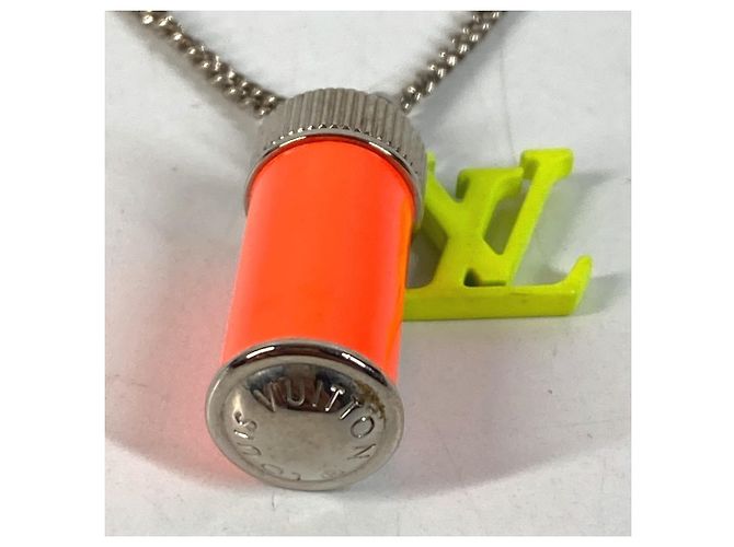 Collana a catena accessorio Louis Vuitton Fluorescent Neon Arancione Giallo - vista 8
