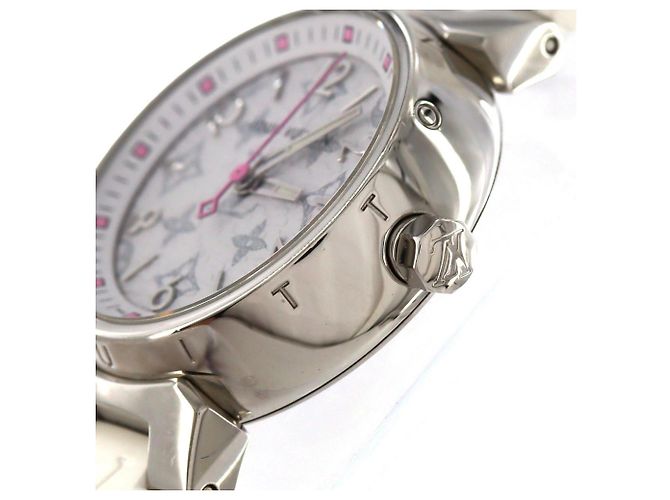 Reloj Louis Vuitton Tambour Monogram QA115 Quartz - vista 3