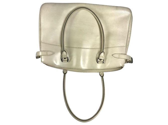 Borsa Louis Vuitton Epi Passy GM Bianco sporco - vista 9