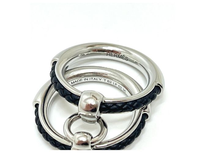 Hermès Hermes Flibustier Doppelring in Silber - Ansicht 2