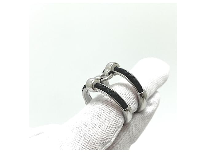 Hermès Hermes Flibustier Doppelring in Silber - Ansicht 4