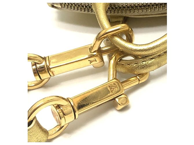 Pochette portachiavi Mini Lockit Louis Vuitton D'oro - vista 12