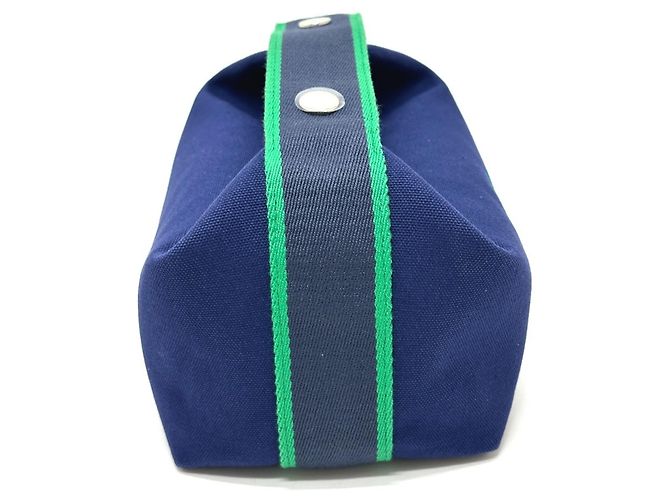 Hermès Borsa Vanity Hermes Bride-à-Blac PM Nero Blu - vista 4