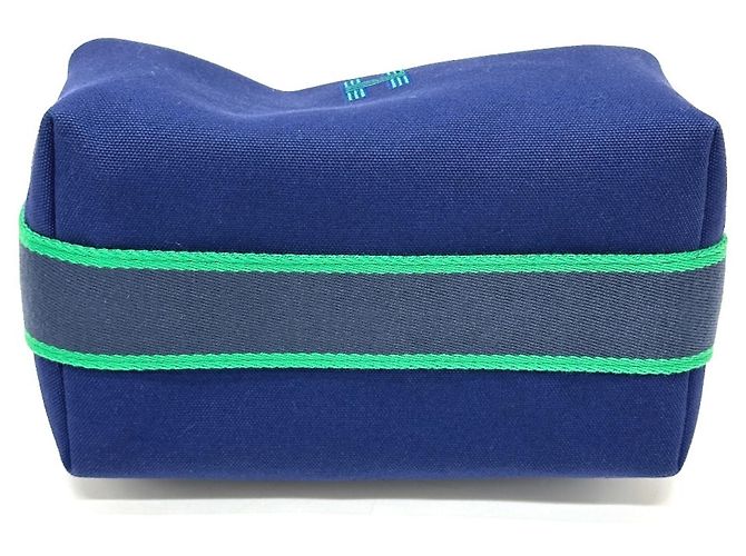 Hermès Borsa Vanity Hermes Bride-à-Blac PM Nero Blu - vista 5